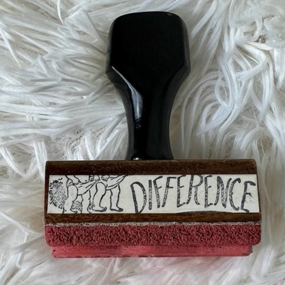 Vintage 'There Is a Difference' Rubber Stamp Cheeky Babies